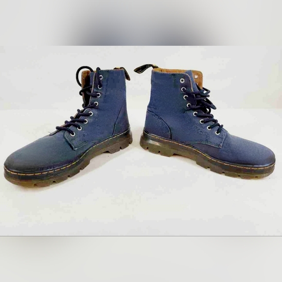 Dr. Martens Other - Dr. Martens Combs AirWair Blue Canvas Blue Denim Combat Boots Men 9 Women 10